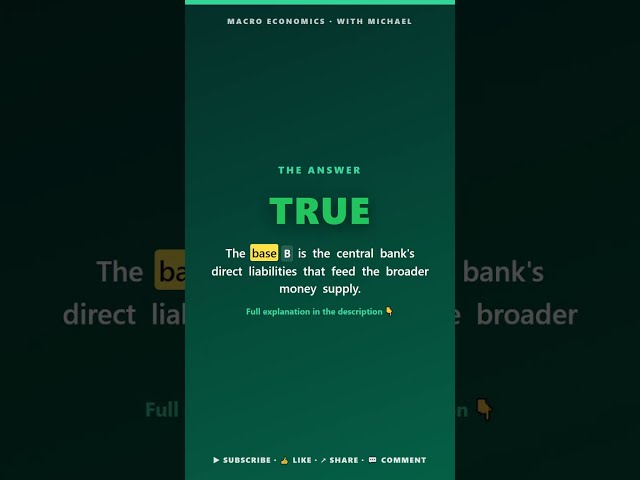 Money & Banking — Nonstop Macro Quiz · Part 2 of 2 · 25 True/False Questions
