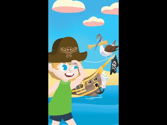 TREASURE HiDE N SEEK!! Pirate Niko & his pets find the missing Gold Map in Adleys Playspace #Shorts