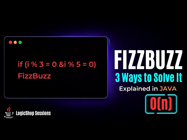 FizzBuzz in Java | Coding Interview Solution Explained