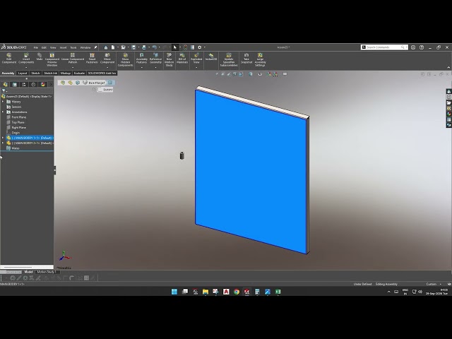 how to make sheet metal panel box in SOLIDWORKS #solidworks #autocad #viral #cad 