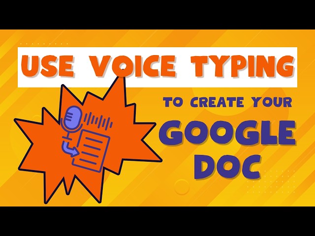 How to Use Voice Typing in Google Docs