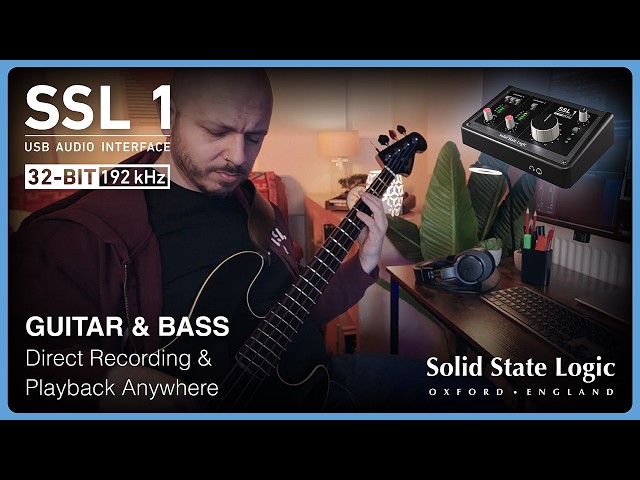 SSL 1 for Guitar and Bass: Direct Recording & Playback Anywhere
