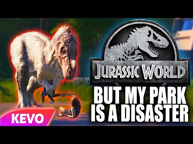 Jurassic World Evolution but my park is a disaster