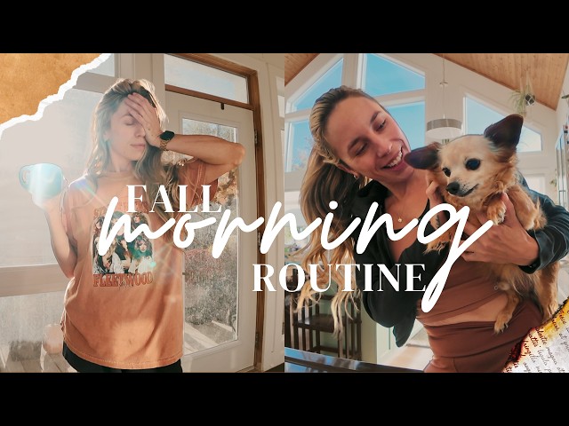 my fall morning routine 🍁 now vs. 10 years ago