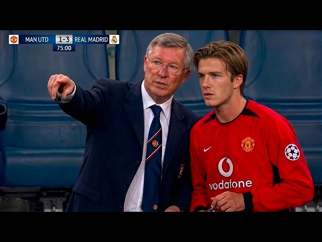 When David Beckham Substituted & Shocked Sir Alex Ferguson