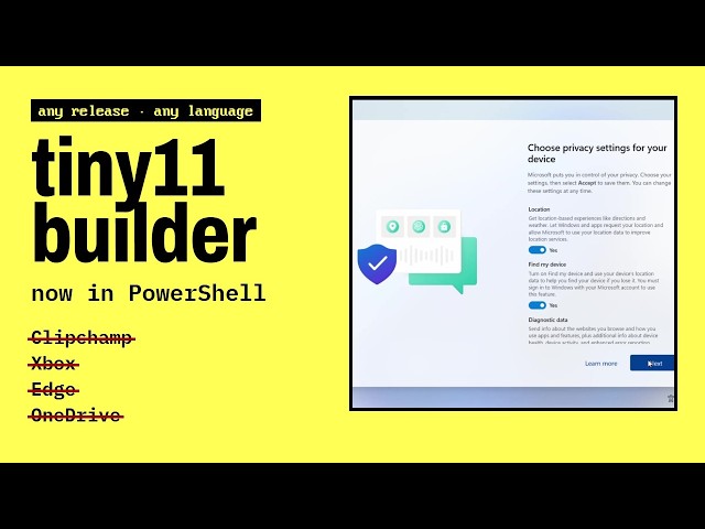 Introducing tiny11 builder - now in PowerShell!