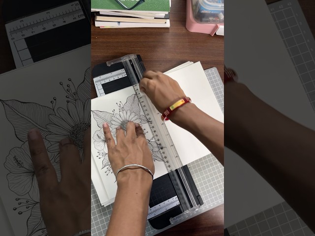 A3 sketchbook ko A5 me cutting kr diya 😅🫶🏻❤️ #art #drawing #shorts
