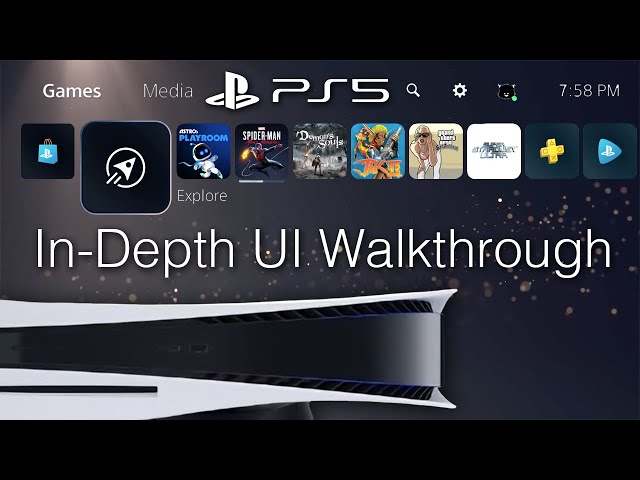 PlayStation 5 UI Walkthrough (60FPS) - PS Store, PS Plus, PS Now, Settings, Etc.