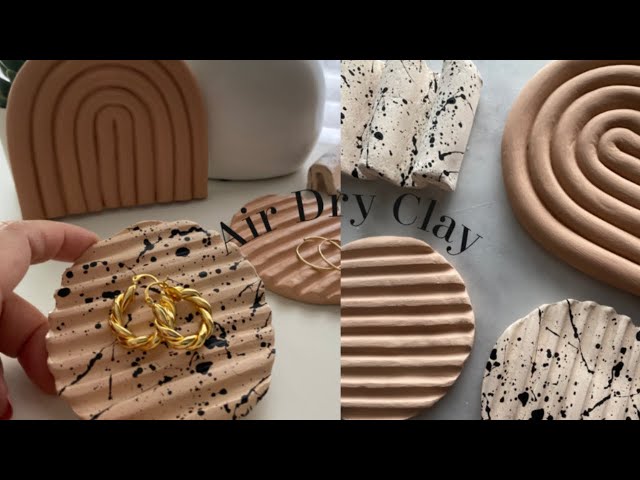 Easy Aesthetic air dry clay ideas projects for beginners | Best Air Dry Clay ideas| 지점토 트레이 만들기