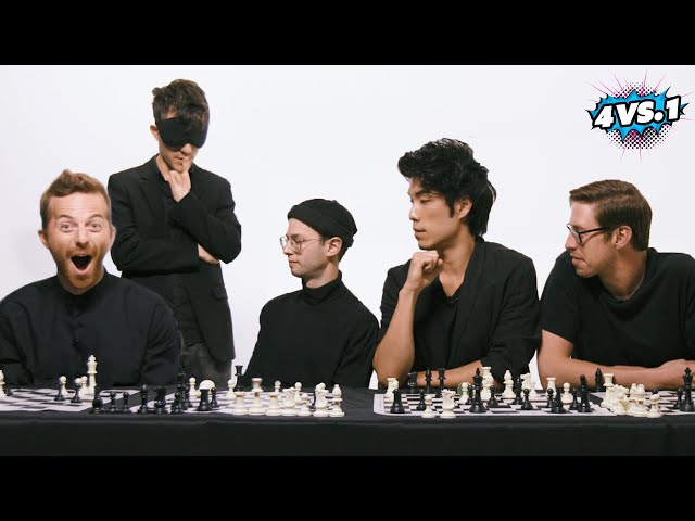 Can 4 Guys Beat A Blindfolded Chess Master? • The Try Guys: 4 Vs. 1