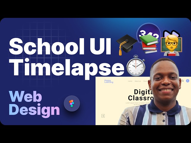 I Designed a Modern EdTech Landing Page in Figma | Timelapse