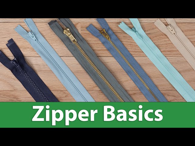 Zipper Basics For Garment Sewing