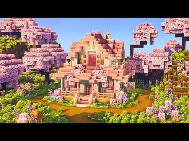 Minecraft 🌸 Cherry Blossom House Tutorial