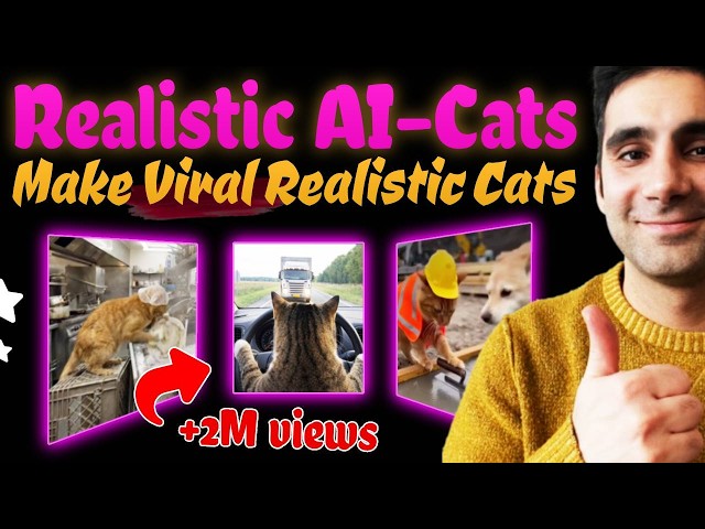 How to Generate Realistic Videos of Cats doing human jobs with AI - Absolute Beginners!
