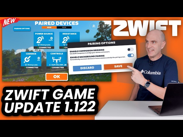 Zwift FINALLY Fixes The Pairing Screen // ZWIFT Game Update 1.122