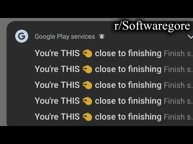 r/Softwaregore | 🤏