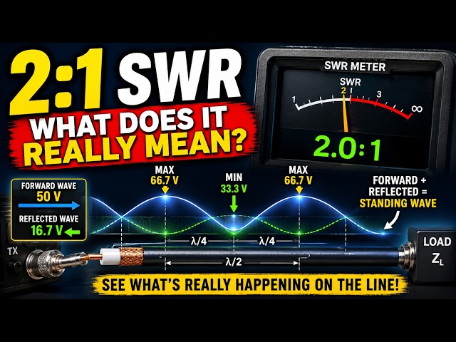 Standing Waves & SWR Explained — What Does 2:1 Really Mean?