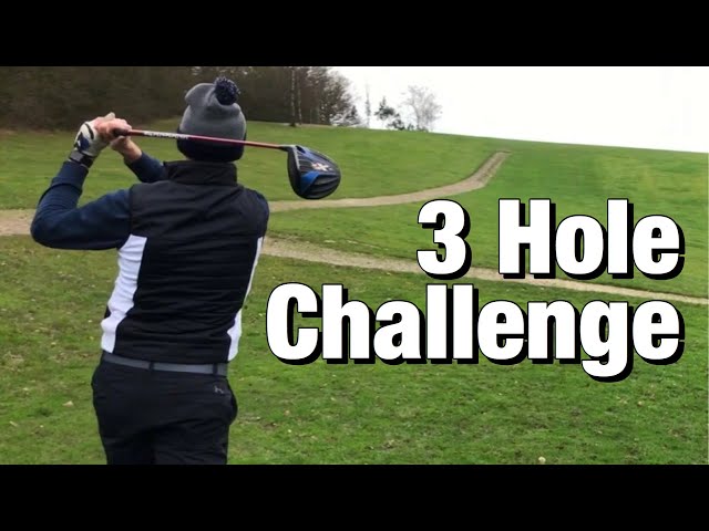 Golf Vlog - 3 hole challenge at Warley Park - Stableford golf - Wet and Windy golf! Par 3, 4 & 5