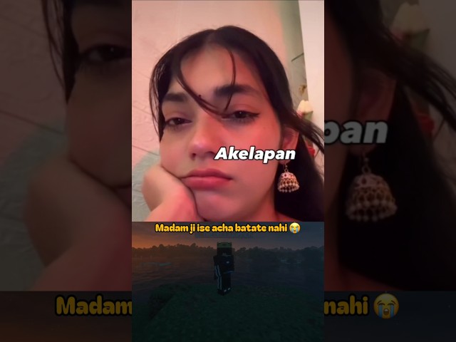 madam ji ise acha batate hi nahi 😭 #minecraft #minecraftfunny #sad # #minecraftyoutuber
