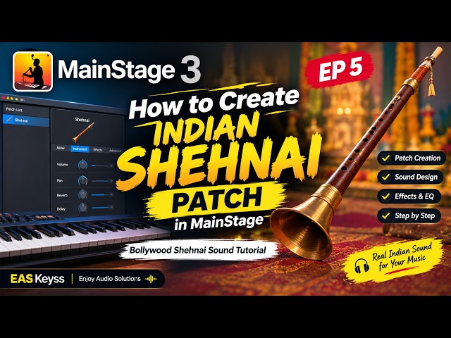 How to Create Indian Shehnai Patch in MainStage | Bollywood Shehnai Sound Tutorial