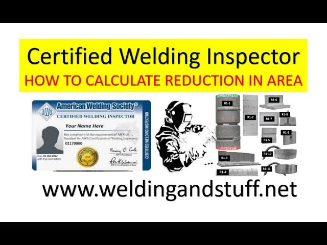 CWI 8 -  HOW TO CALCULATE REDUCTION IN AREA