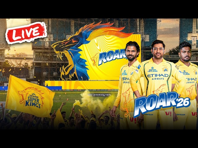 Roar 26 - CSK Fan Event | IPL 2026 PRACTICE SESSION | LIVE