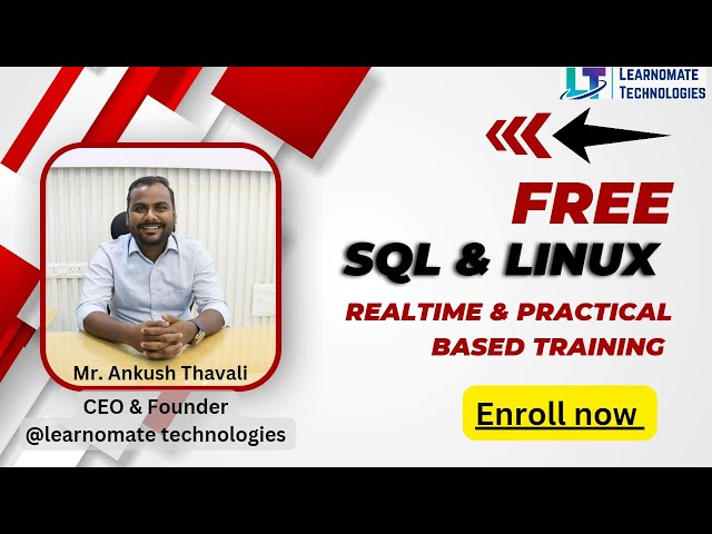 Enroll for Free SQL & Linux Training | Real time & practical based Training