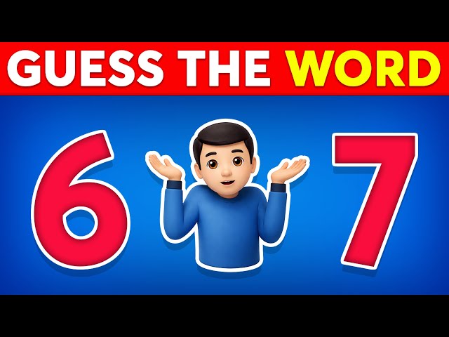 Guess the WORD by Emojis? 6️⃣❓7️⃣ Word by Emoji Quiz 2026 🤔 Daily Quiz