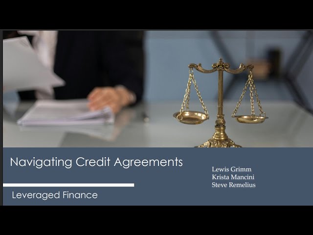 Navigating Credit Agreements - 2024