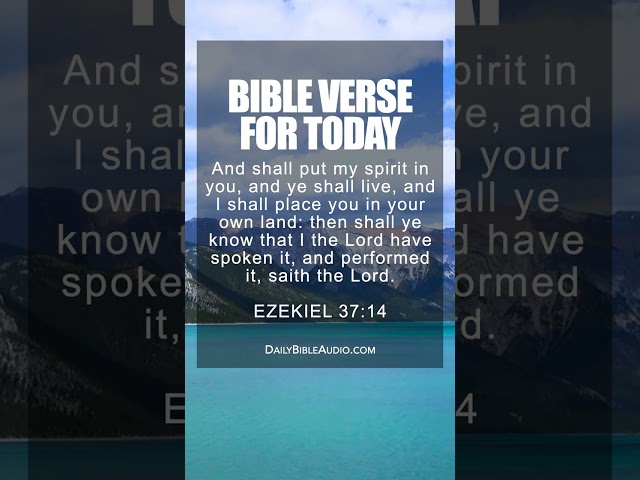 Ezekiel 37:14 | Powerful Morning Bible Verse (KJV)