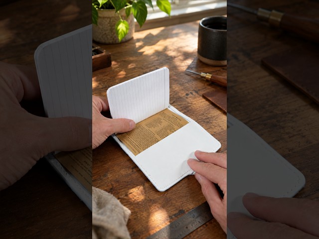 Field Notes Cover #asmr #leathercraft #shorts