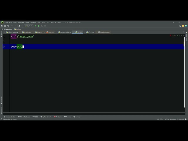 Upper method in String using Python