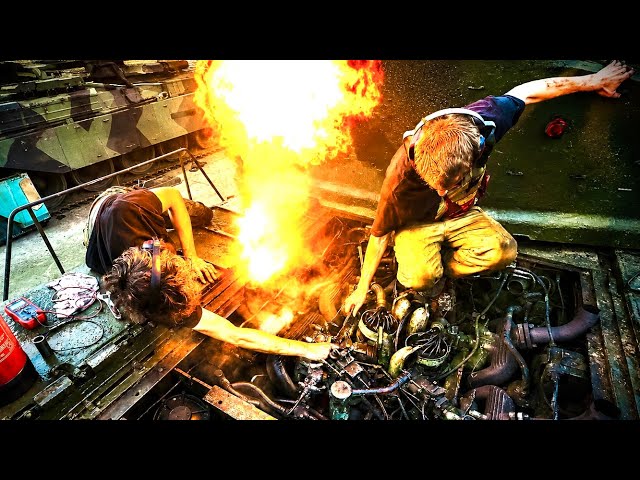 We Finally Fixed This WW2 Flamethrower Tank… It EXPLODED into life🔥