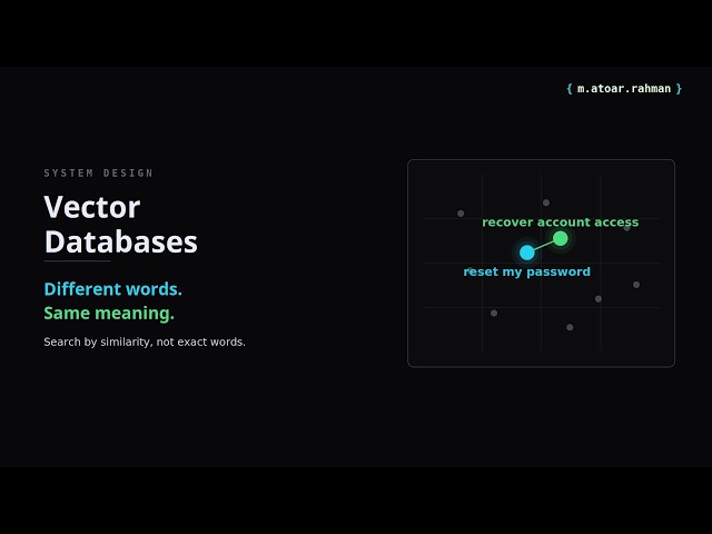 Vector Databases Explained: Finding Similar Things Instead of Exact Matches