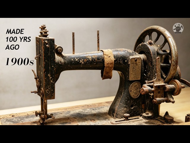 RESTORING A 100-YEAR-OLD GERMAN SEWING MACHINE FROM DRESDEN – LIKE NEW AGAIN