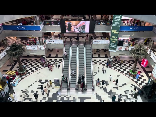 People Moving / Walking in a Shopping Mall | Royalty free stock video footage - No copyright 4K