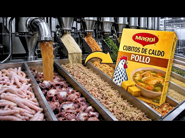 HOW MAGGI BOUILLON CUBES ARE MADE: What DO THEY ACTUALLY CONTAIN That SEASONS A WHOLE POT?