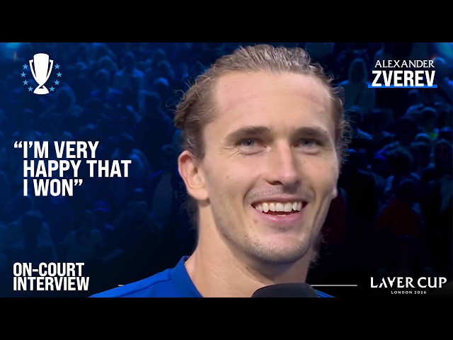 Alexander Zverev On-Court Interview | Laver Cup 2026 Match 10