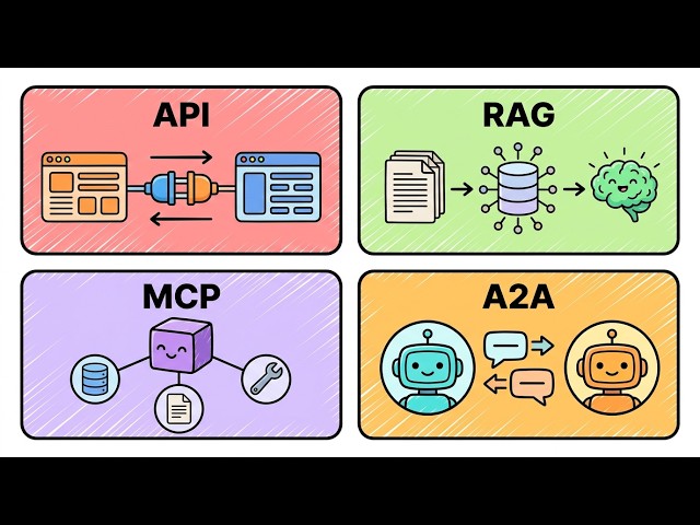 API vs RAG vs MCP vs A2A: What's the REAL Difference?