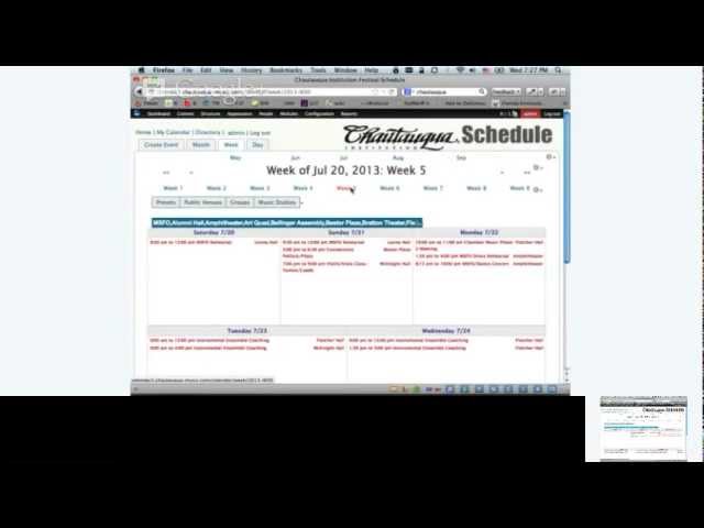 Drupal Calendar LIVE