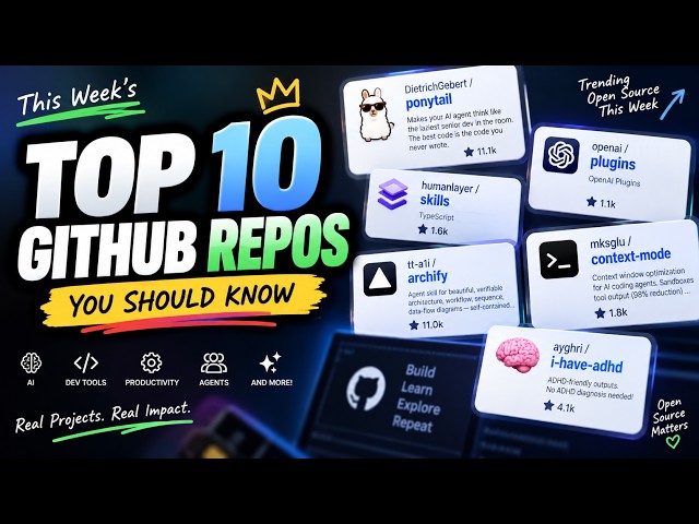 Top 10 GitHub Repos Trending This Week (You Should Know)