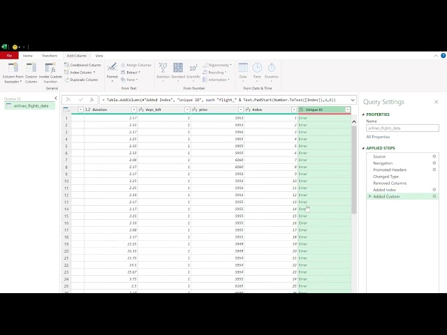 Create a Unique ID in Power Query (Easy Method)
