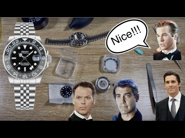 Building the perfect Bruce Wayne Seiko mod, NH34 GMT