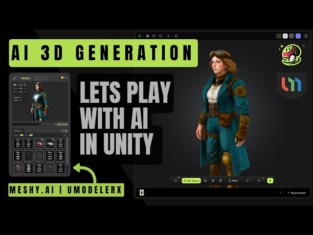 Learn Meshy.ai  and The New UModeler X GEN 3D