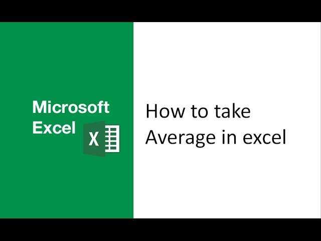 how to calculate average in excel, formula for average in excel , average numbers, average a column