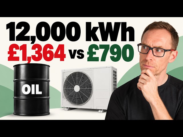 Heat Pump vs Oil Boiler: What 12,000 kWh of Heat Really Costs at £1 a Litre