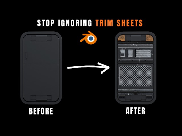 How To Use Trim Sheets in Blender: Hard Surface Tutorial
