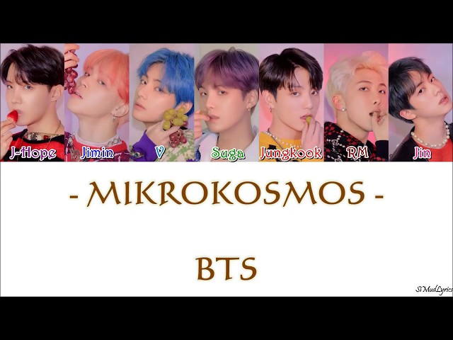 BTS (방탄소년단) - Mikrokosmos (HAN_ROM_IND_Color_Code_Lyrics)