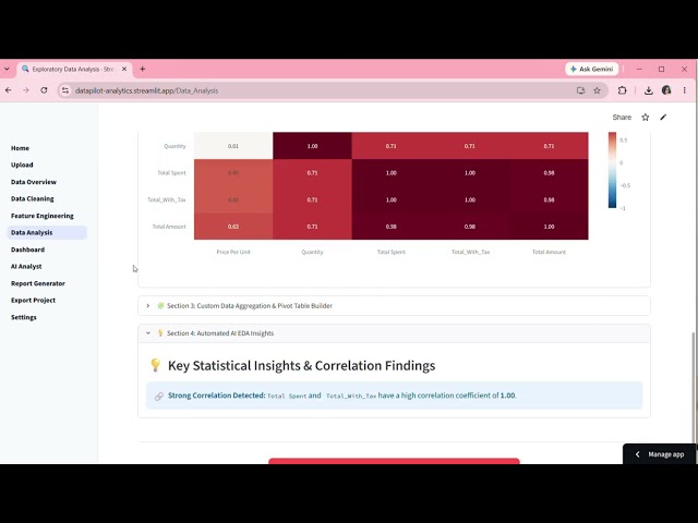 DataPilot AI - Automated Data Cleaning & Analytics Platform | Demo