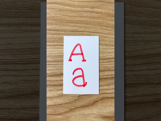 easy letter drawing A a
